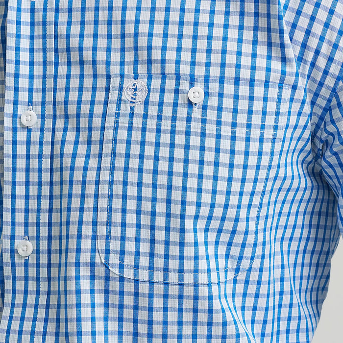Wrangler Men's George Strait Blue Check Shirt