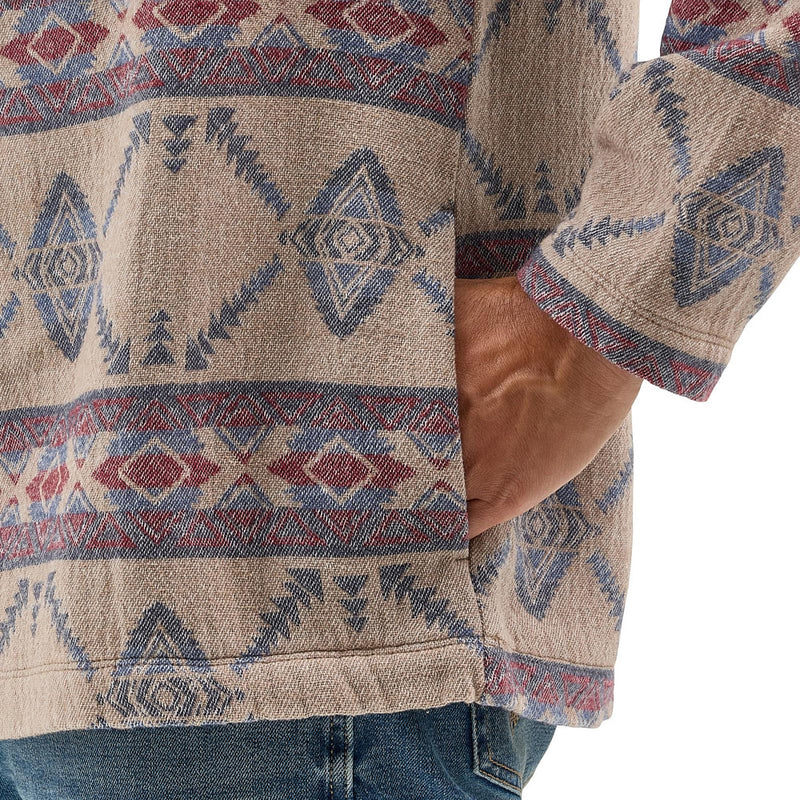 Wrangler Men's Desert Taupe 1/4 Zip Pullover