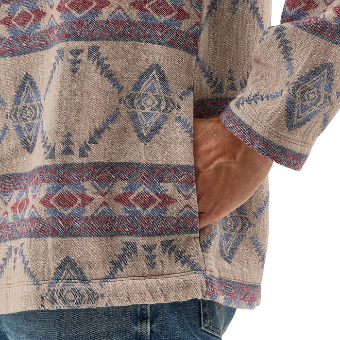 Wrangler Men's Desert Taupe 1/4 Zip Pullover