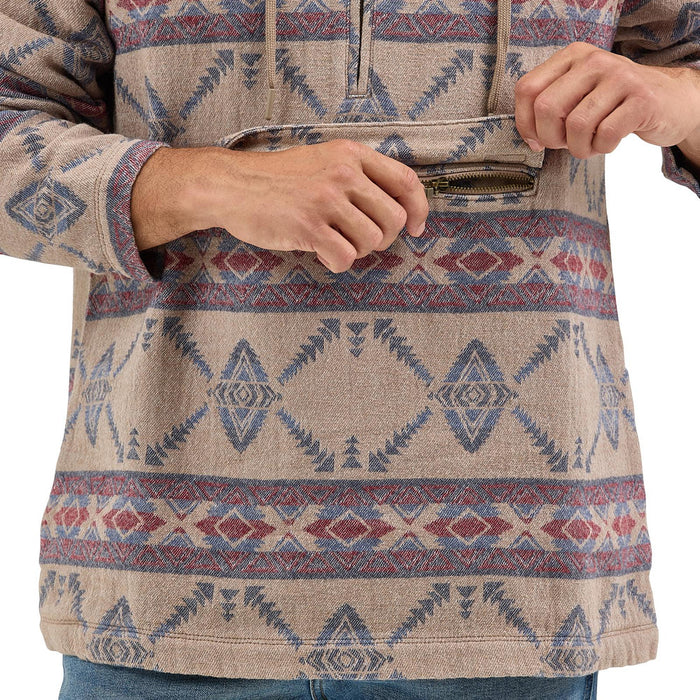 Wrangler Men's Desert Taupe 1/4 Zip Pullover