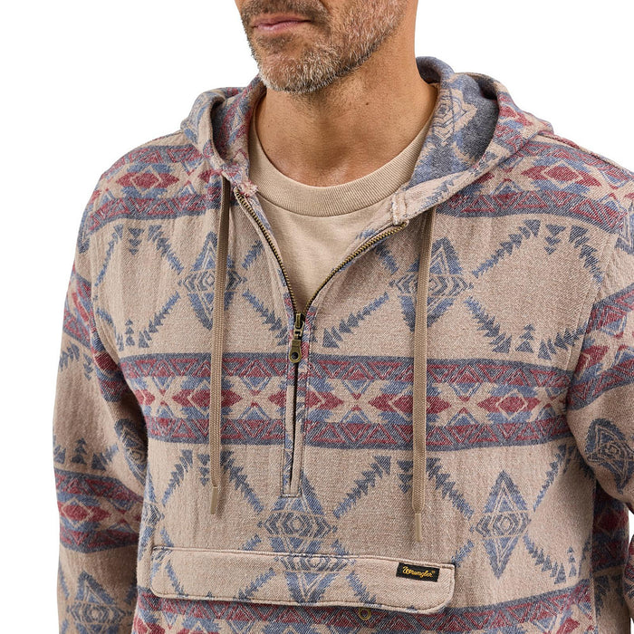 Wrangler Men's Desert Taupe 1/4 Zip Pullover