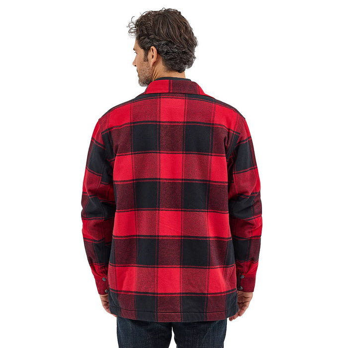 Wrangler Men's Sherpa Lined Flannel Shirt Jacket