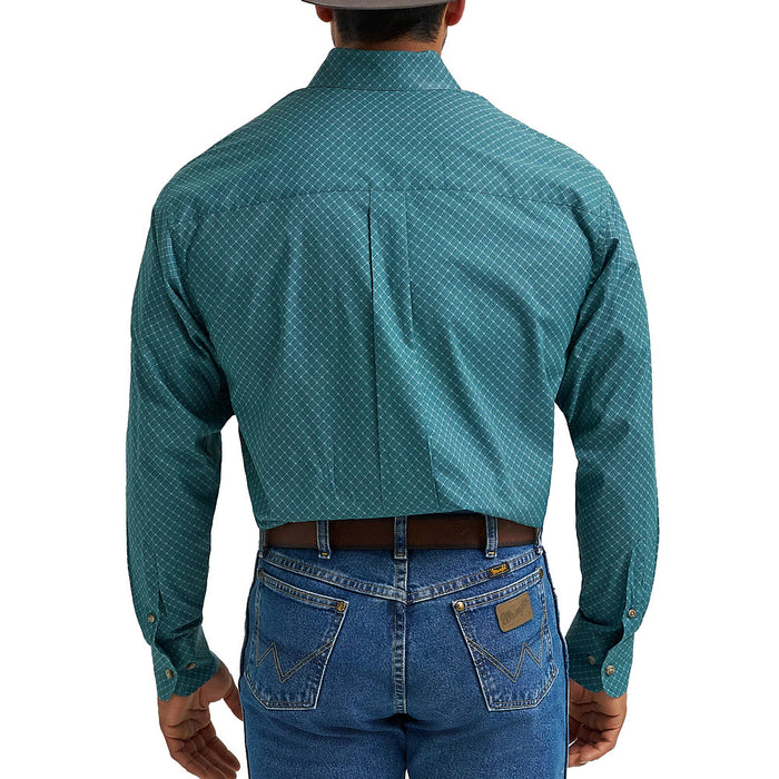 Wrangler Men's George Strait Aqua Shirt
