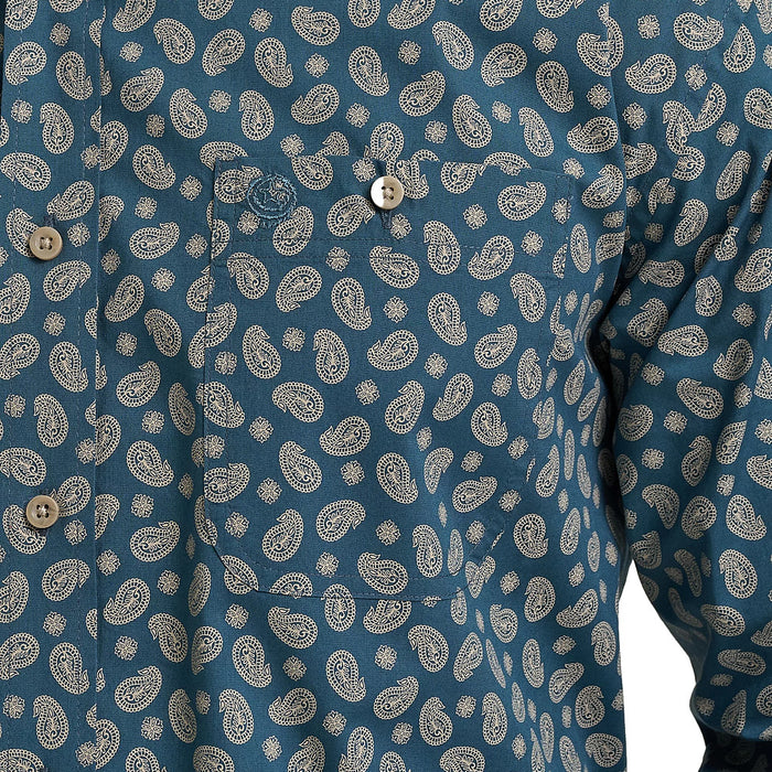 Wrangler Men's George Strait Mallard Paisley Shirt