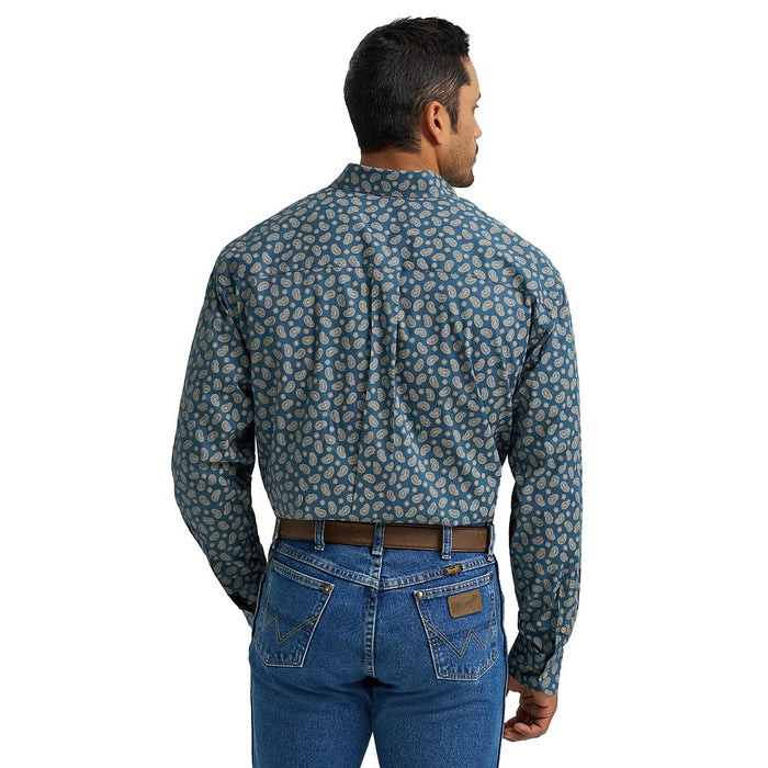 Wrangler Men's George Strait Mallard Paisley Shirt