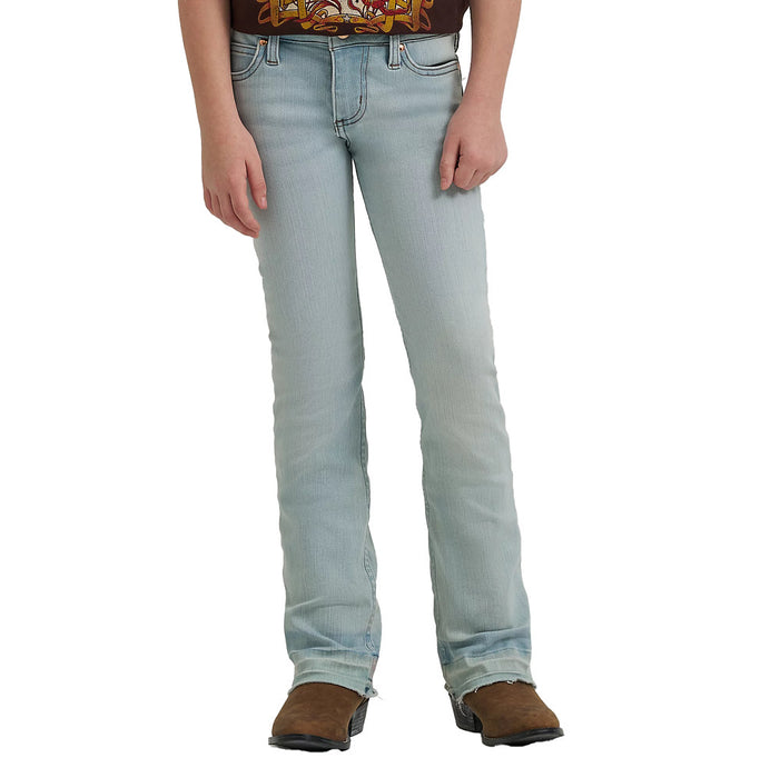 Wrangler Lainey Wilson Girls Bleach Boot Hugger Jeans