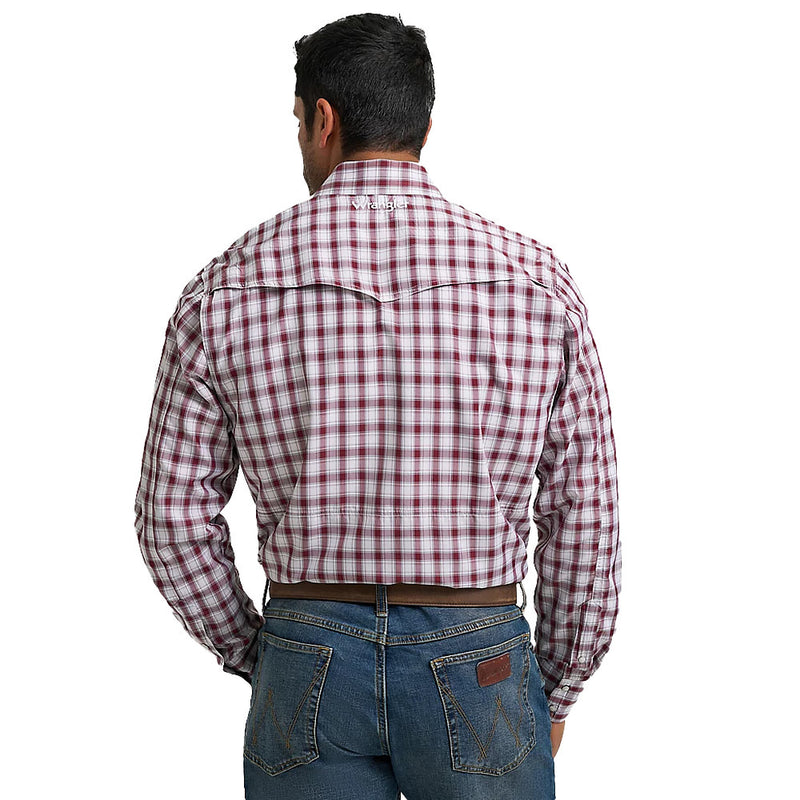 Wrangler Men's Performance Plaid Snap Shirt