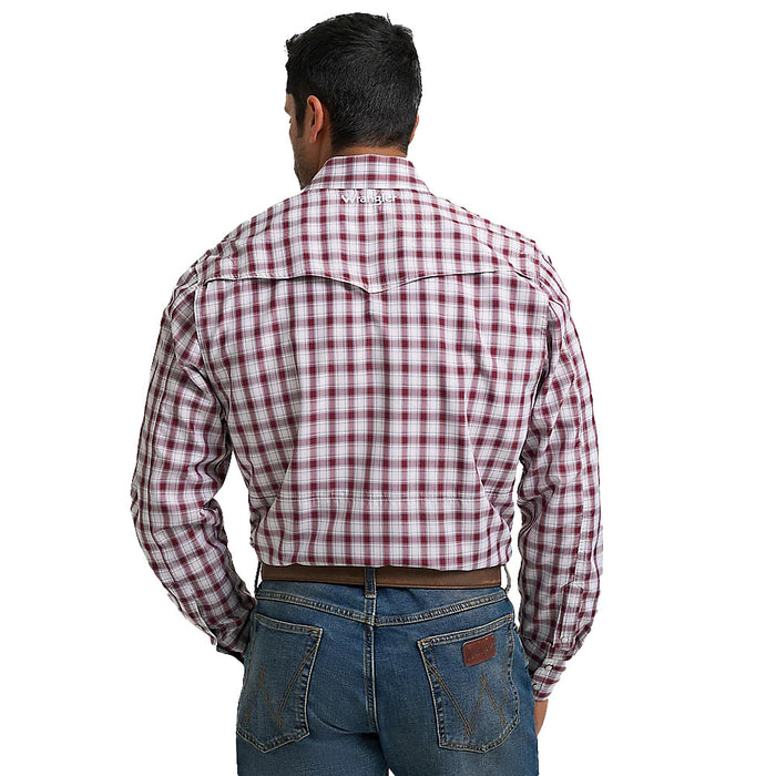 Wrangler Men's Performance Plaid Snap Shirt