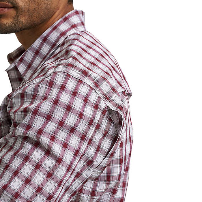 Wrangler Men's Performance Plaid Snap Shirt