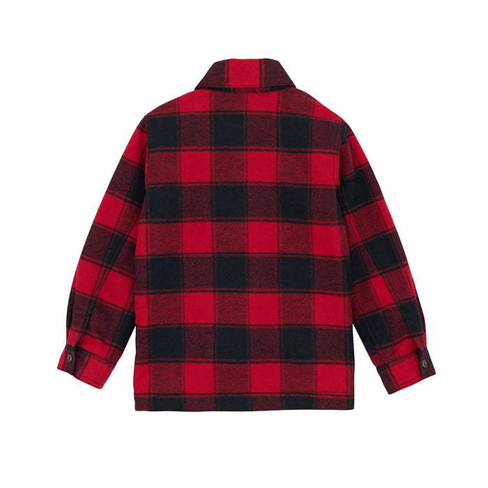 Wrangler Boy's Red Buffalo Flannel Shirt Jacket