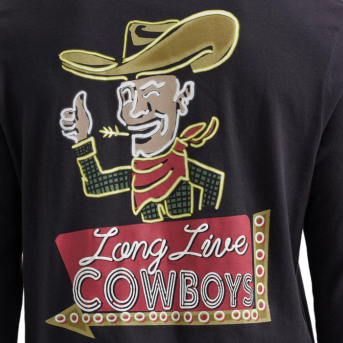 Wrangler Men's Black Beauty Long Sleeve Graphic Tee Shirt