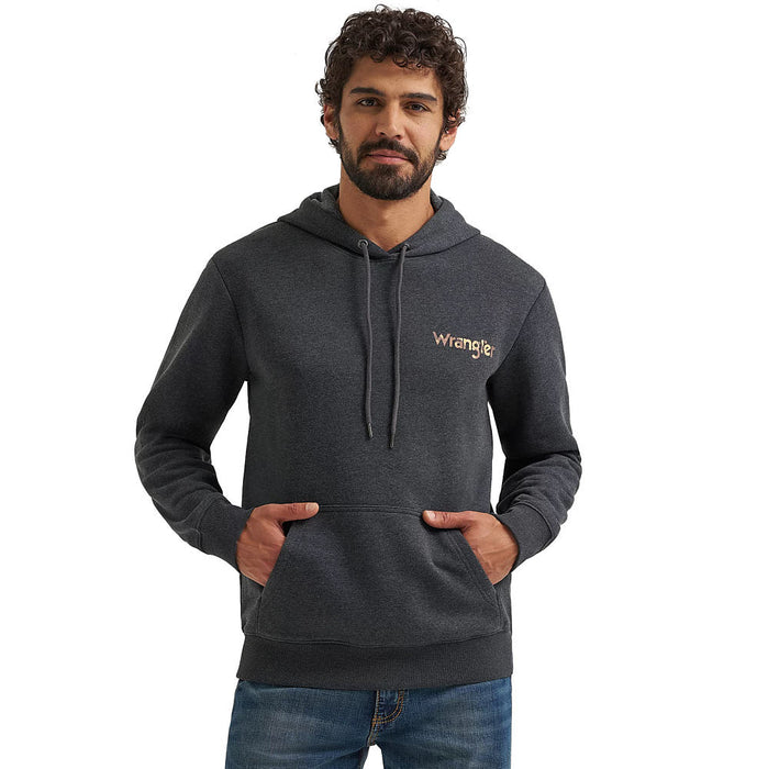 Wrangler Men's Jet Black Logo Hoodie