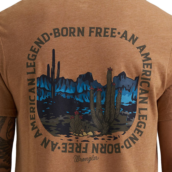 Wrangler Men's Tabaco Graphic Tee Shirt