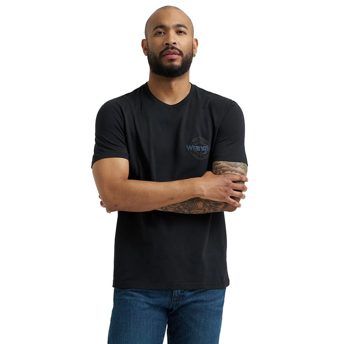 Wrangler Men's Cowboy Black Graphic Tee Shirt