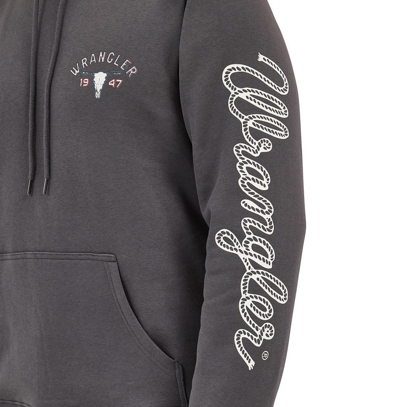 Wrangler Men's Charcoal 1947 Hoodie