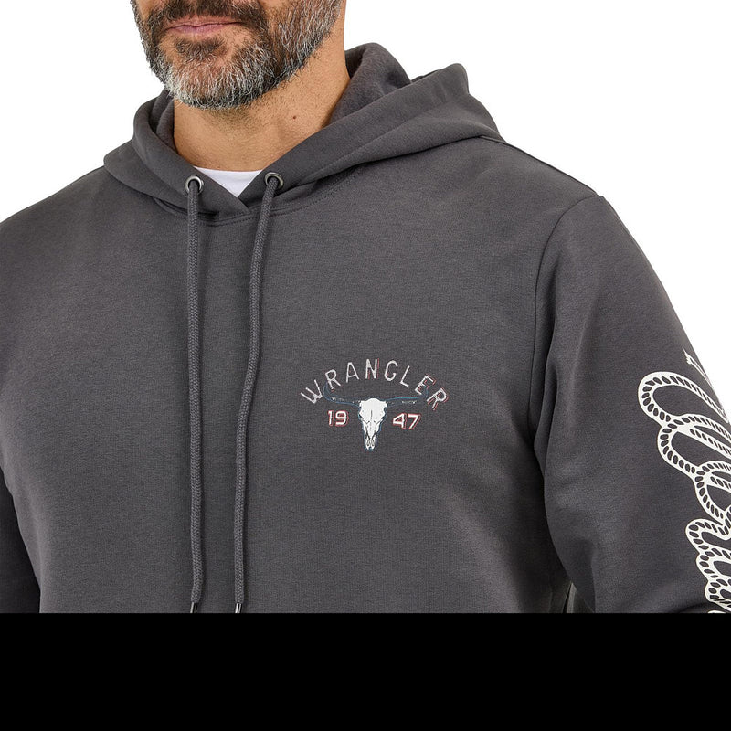 Wrangler Men's Charcoal 1947 Hoodie