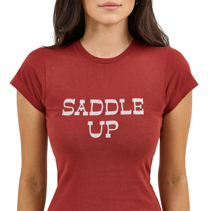 Wrangler Women's Rust Saddle Up Tee Shirt