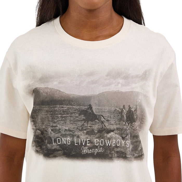 Wrangler Women's Long Live Cowboys Tee Shirt
