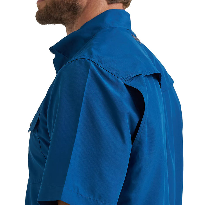 Wrangler Men's Blue Short Sleeve Performance Shirt