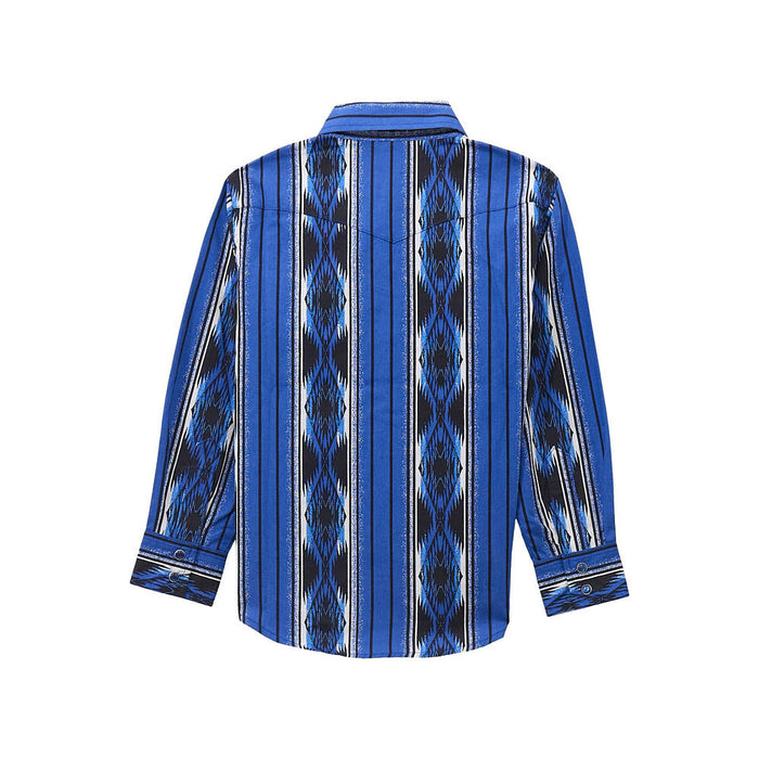 Wrangler Boy's Blue Checotah Shirt