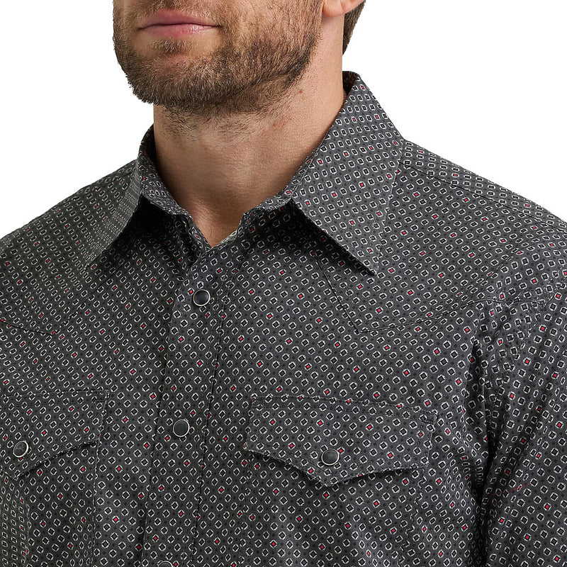 Wrangler Men's 20X Dark Shadow Print Shirt