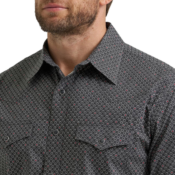 Wrangler Men's 20X Dark Shadow Print Shirt