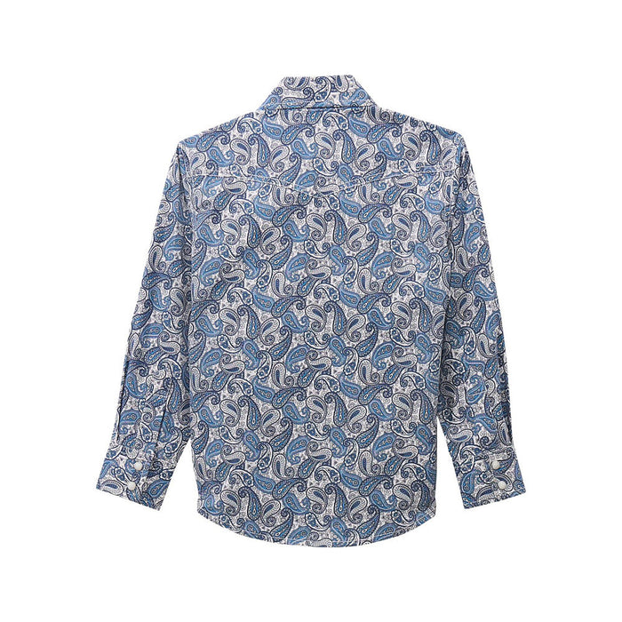 Wrangler Boy's Blue Paisley Shirt