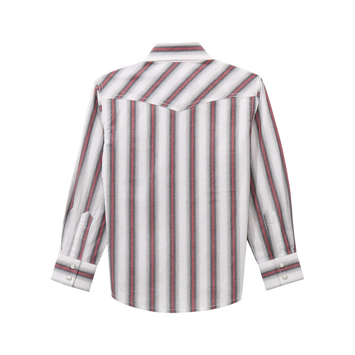 Wrangler Boy's 20X White Striped Shirt
