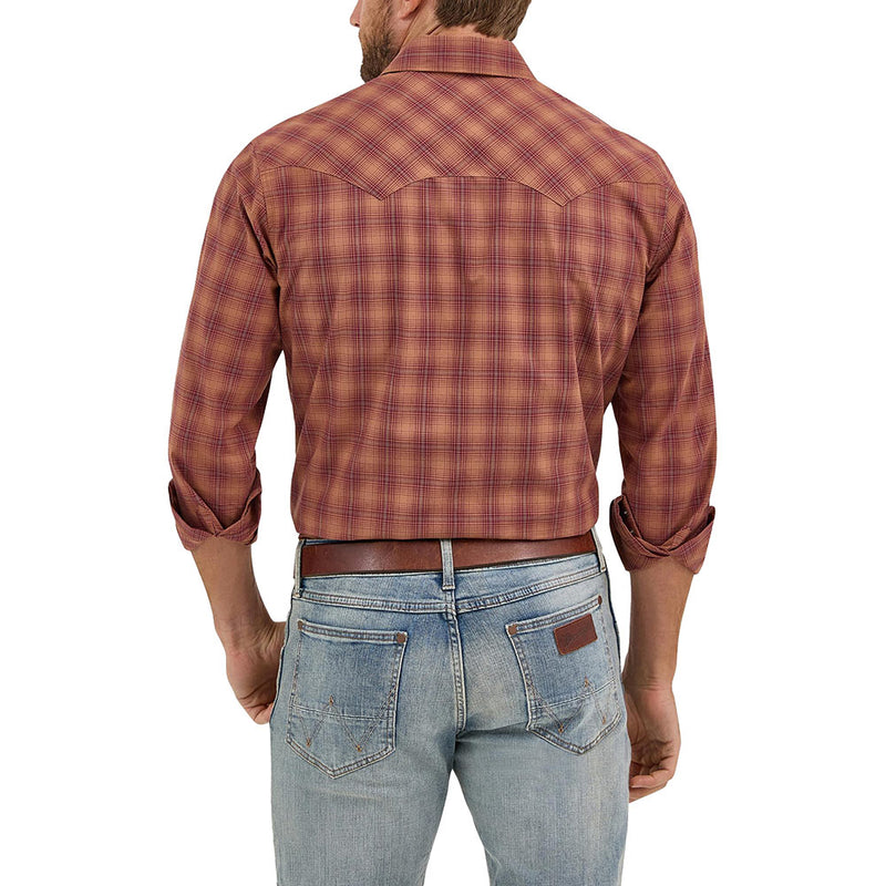 Wrangler Men's Retro Sawtooth Snap Pocket Western Shirt