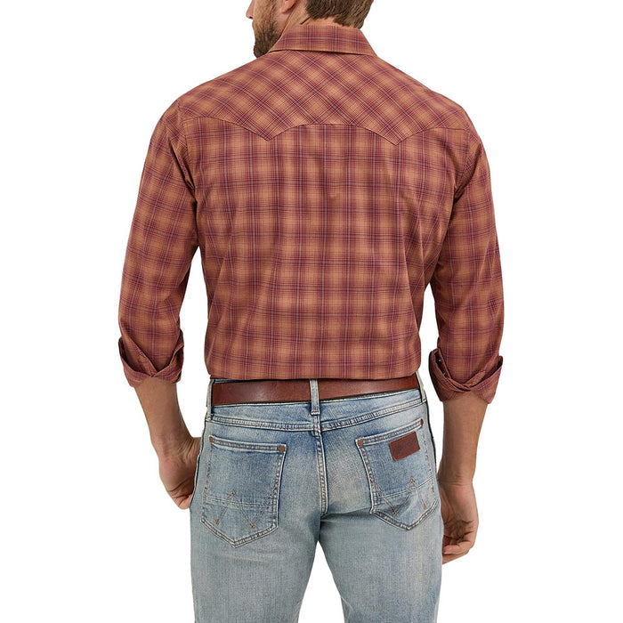 Wrangler Men's Retro Sawtooth Snap Pocket Western Shirt