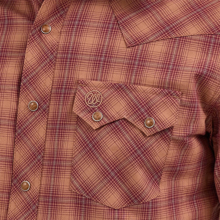 Wrangler Men's Retro Sawtooth Snap Pocket Western Shirt