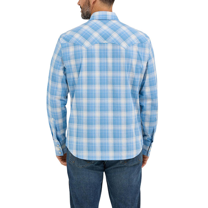 Wrangler Men's Retro Long Sleeve Sawtooth Snap Pocket Western Shirt