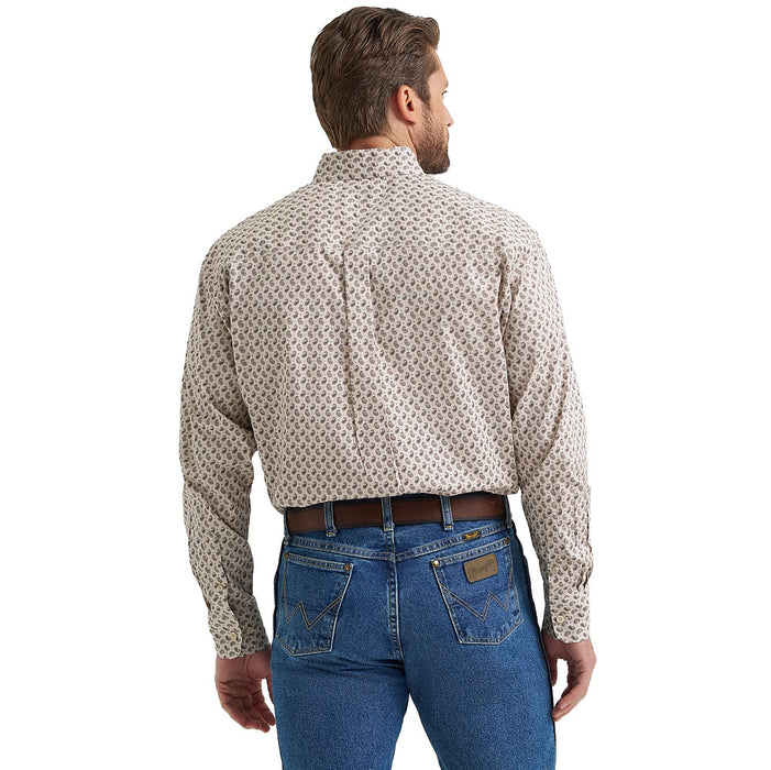 Wrangler Men's George Strait Stone Paisley Shirt