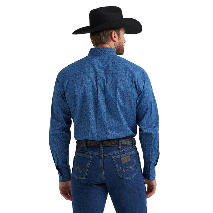 Wrangler Men's Blue Peacock Shirt