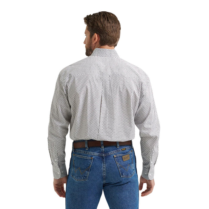 Wrangler Men's George Strait Wine Print Shirt