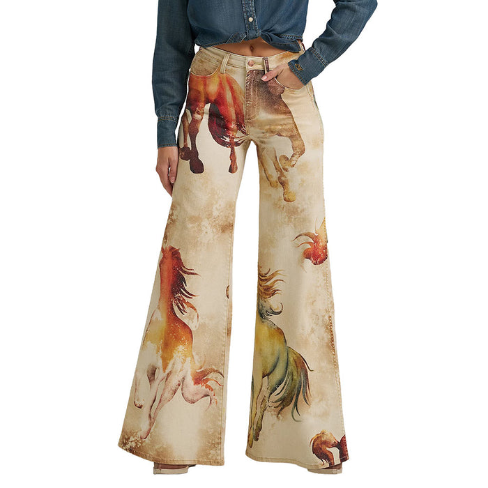 Wrangler Lainey Wilson Horse Cheeky Wide Leg Jeans