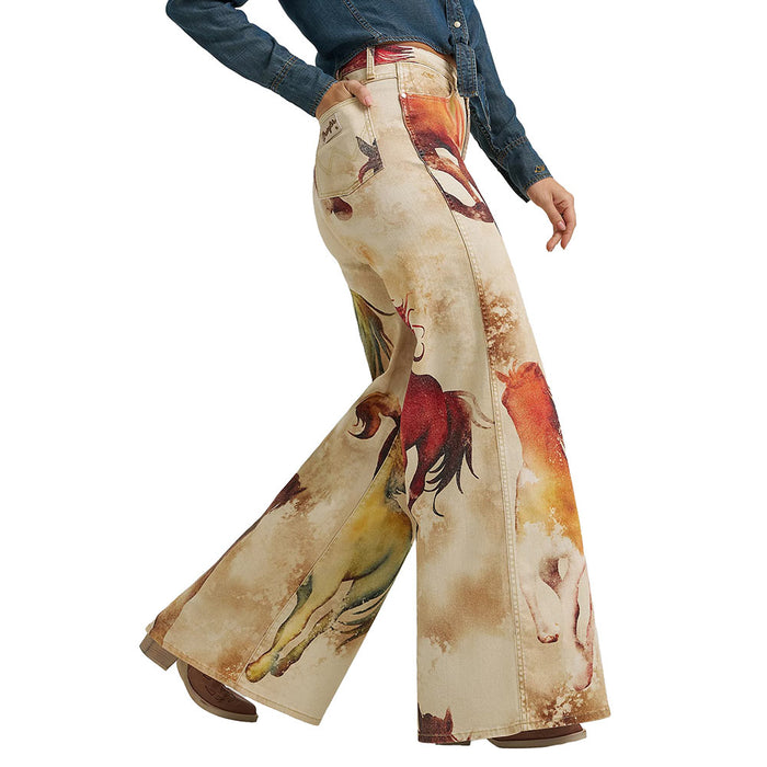 Wrangler Lainey Wilson Horse Cheeky Wide Leg Jeans