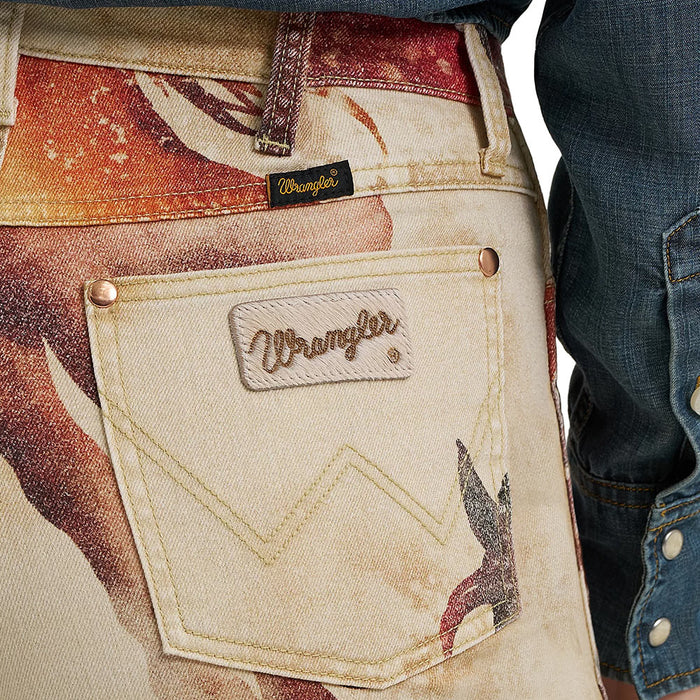 Wrangler Lainey Wilson Horse Cheeky Wide Leg Jeans