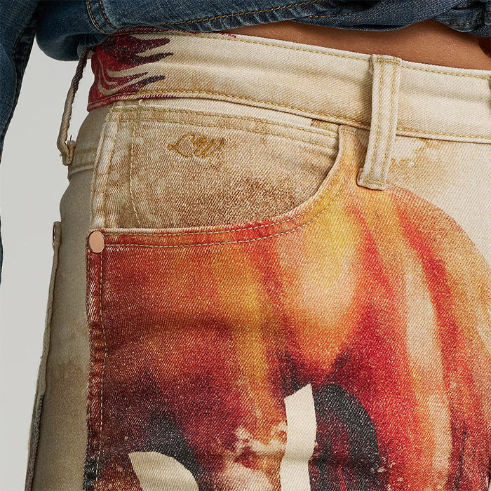 Wrangler Lainey Wilson Horse Cheeky Wide Leg Jeans