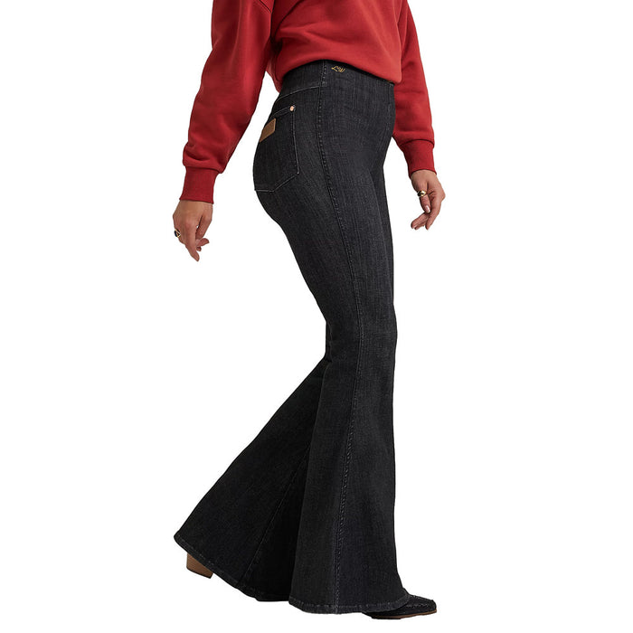 Wrangler Lainey Wilson Women's Pull On Black Flare Jeans
