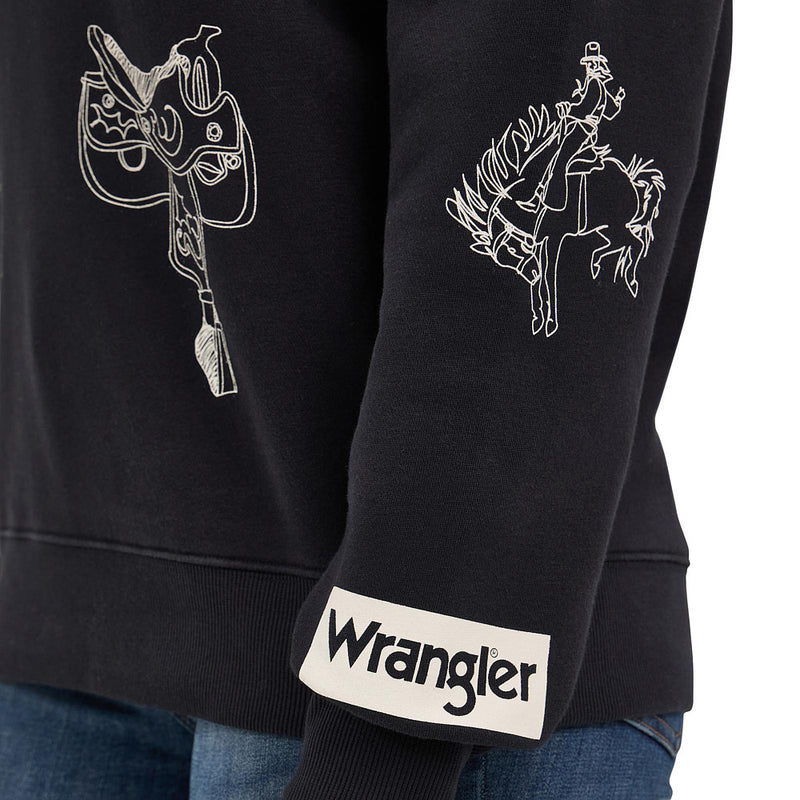 Wrangler Women's Retro Black Sweatshirt