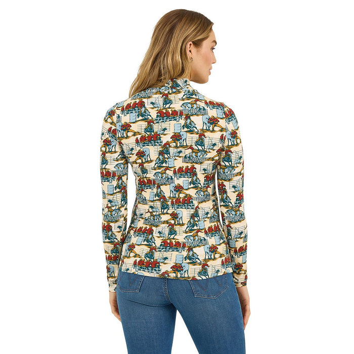Wrangler Women's Rodeo Event Blue Top