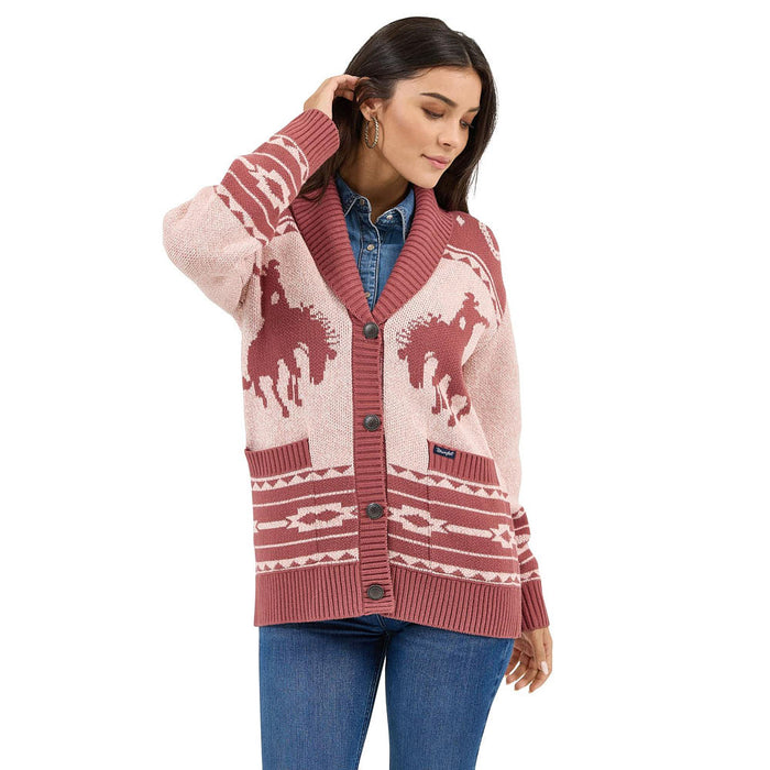 Wrangler Women's Bronc Sweater Cardigan