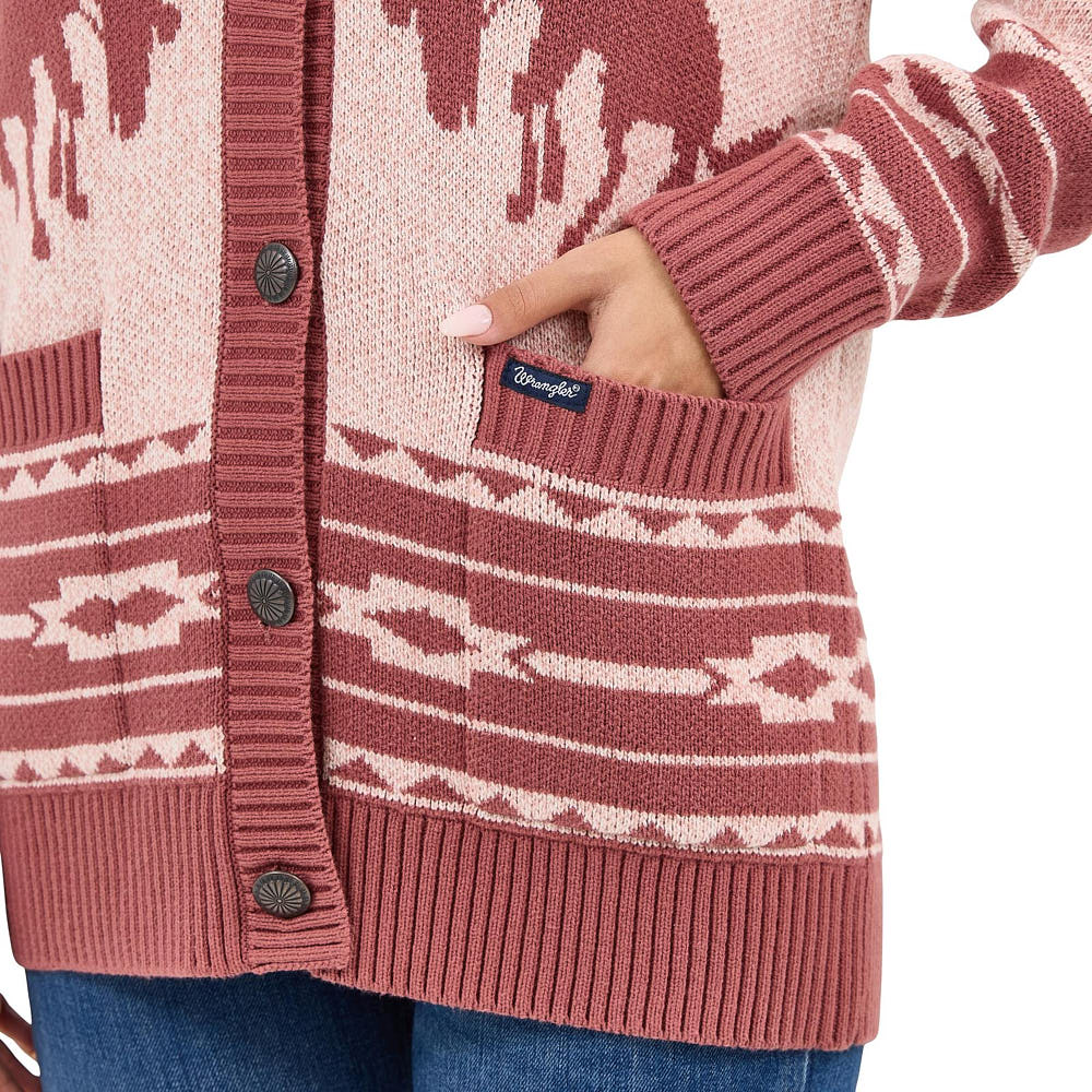 Wrangler Women's Bronc Sweater Cardigan