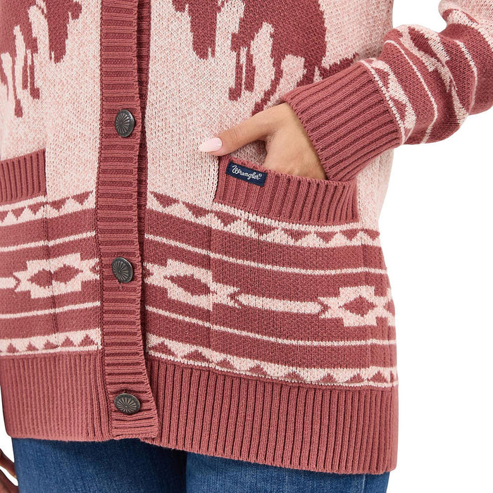 Wrangler Women's Bronc Sweater Cardigan