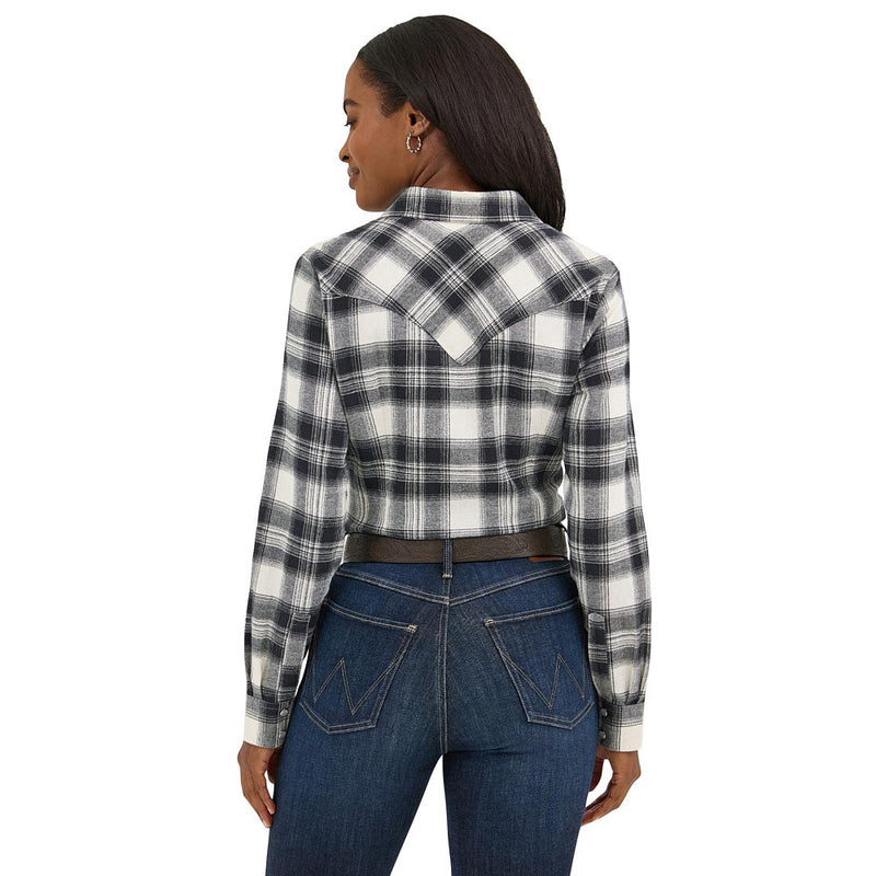 Wrangler Women's Black Plaid Shirt