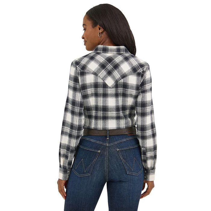 Wrangler Women's Black Plaid Shirt