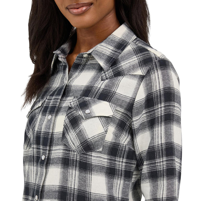 Wrangler Women's Black Plaid Shirt