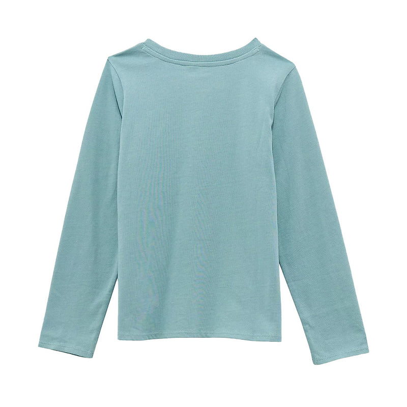 Wrangler Girl's Long Sleeve Blue Western Tee Shirt