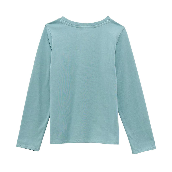Wrangler Girl's Long Sleeve Blue Western Tee Shirt